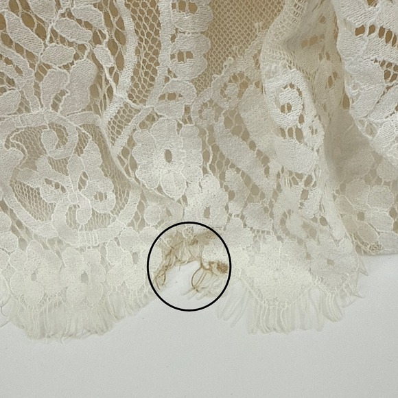 Baltic Born Caroline Lace Maxi Dress Off Shoulder Bohemian Off White Large - Picture 4 of 10